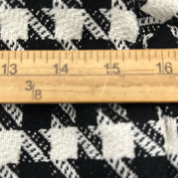 Shein Houndstooth Pattern Belted Tweed Cape Coat Size Small Elegant Fall Trendy - Picture 8 of 11